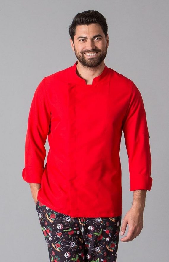 chaqueta-cocina-unisex-manga-larga-colores-rojo-hombre